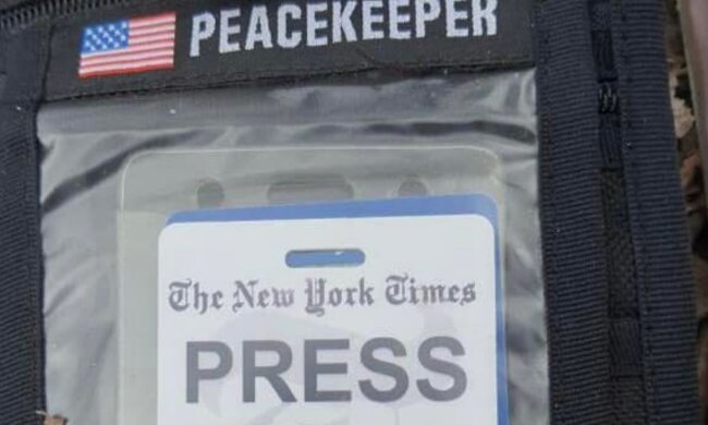 Российские военные застрелили журналиста американского издания New York Times