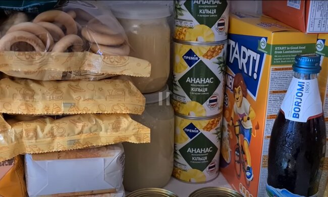 Стратегический запас продуктов. Фото: YouTube