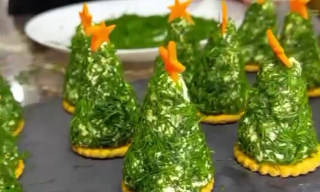 Закуска "Ялинка", кадр з відео