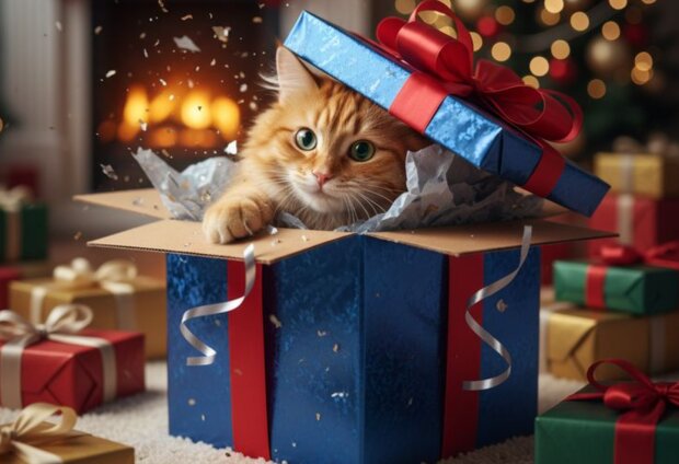 Подарок, Новый год, изображение из свободных источников