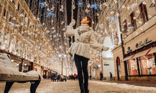 Девушка, Новый год, фото из соцсетей