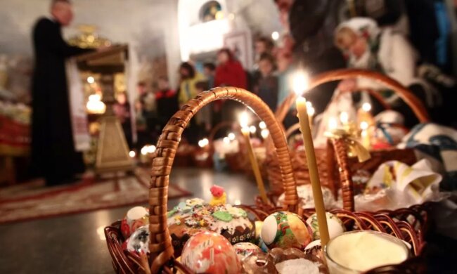 Освячення великоднього кошика, фото: youtube.com