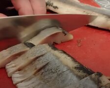 Оселедець сухого посолу, кадр з відео